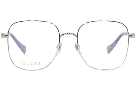 gucci gg1144o|Gucci GG1144O 002 Eyeglasses Women's Silver Full .